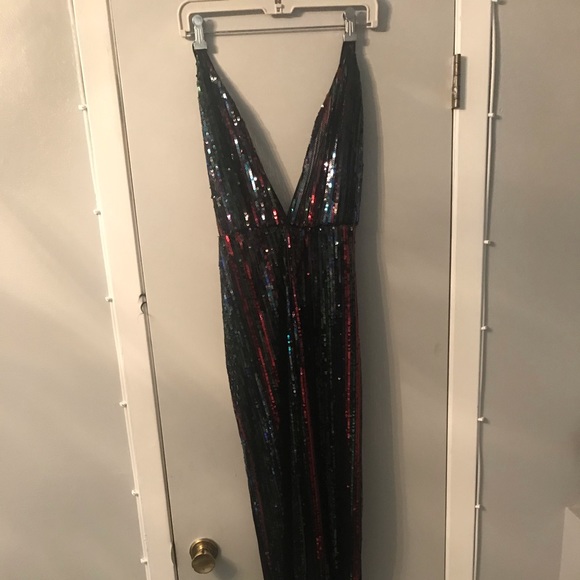 cellabie Pants - Cellabie Multi colored sequins on front Jumpsuit